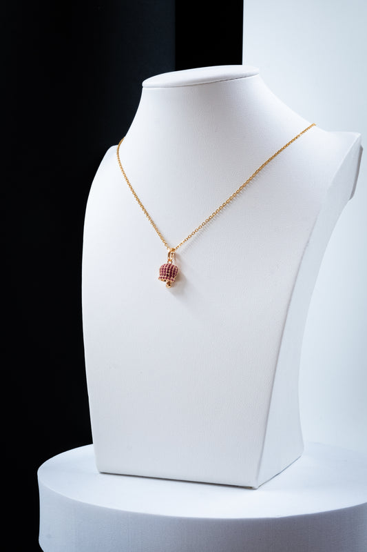 COLLANA CAMPANELLA ORO & FUCSIA