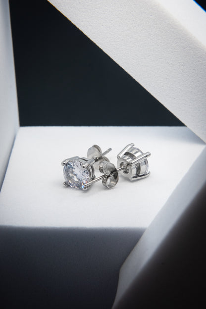 ORECCHINI PUNTO LUCE ARGENTO 8 MM