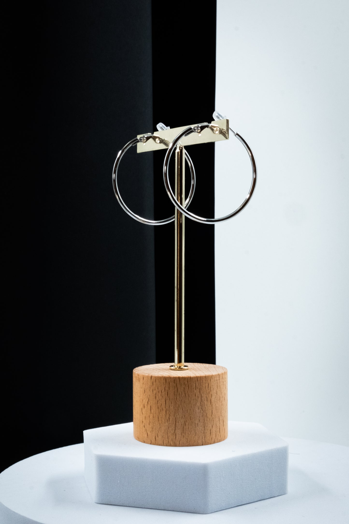 CERCHI SOTTILI ARGENTO 40 mm