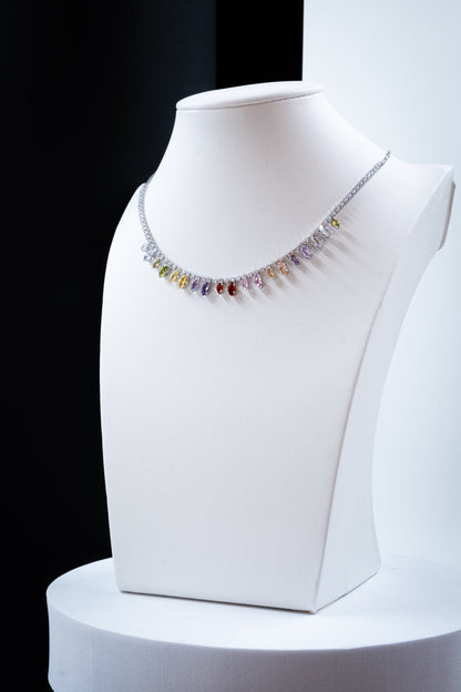 COLLANA GOCCIA ARGENTO & MULTICOLOR