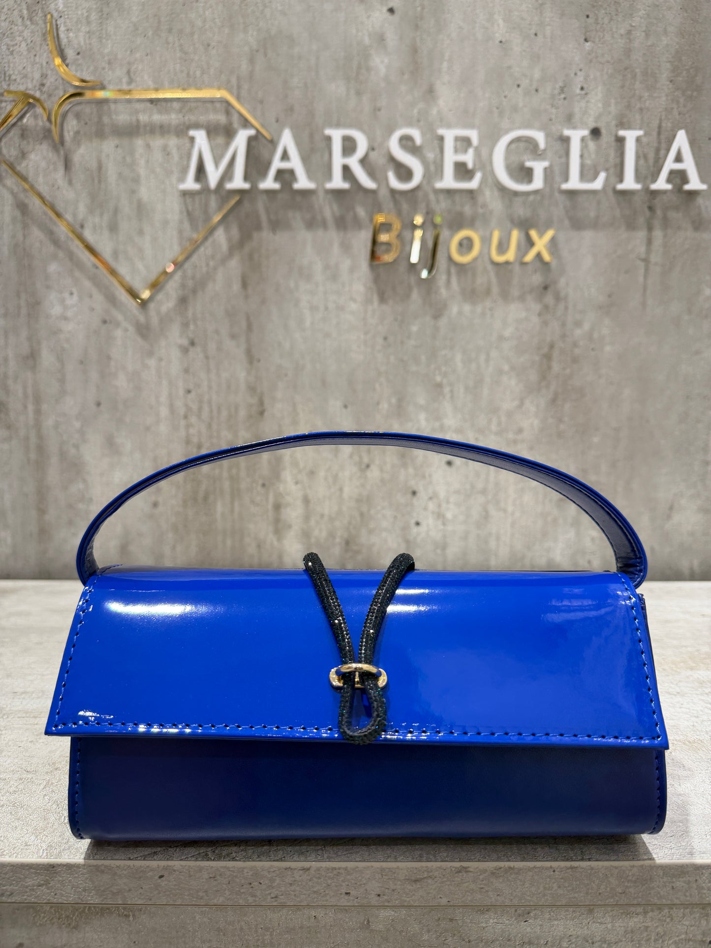 POCHETTE BIMATERIALE BLU ELETTRICO