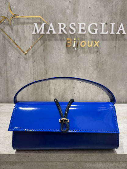 POCHETTE BIMATERIALE BLU ELETTRICO