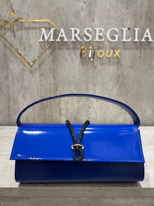 POCHETTE BIMATERIALE BLU ELETTRICO