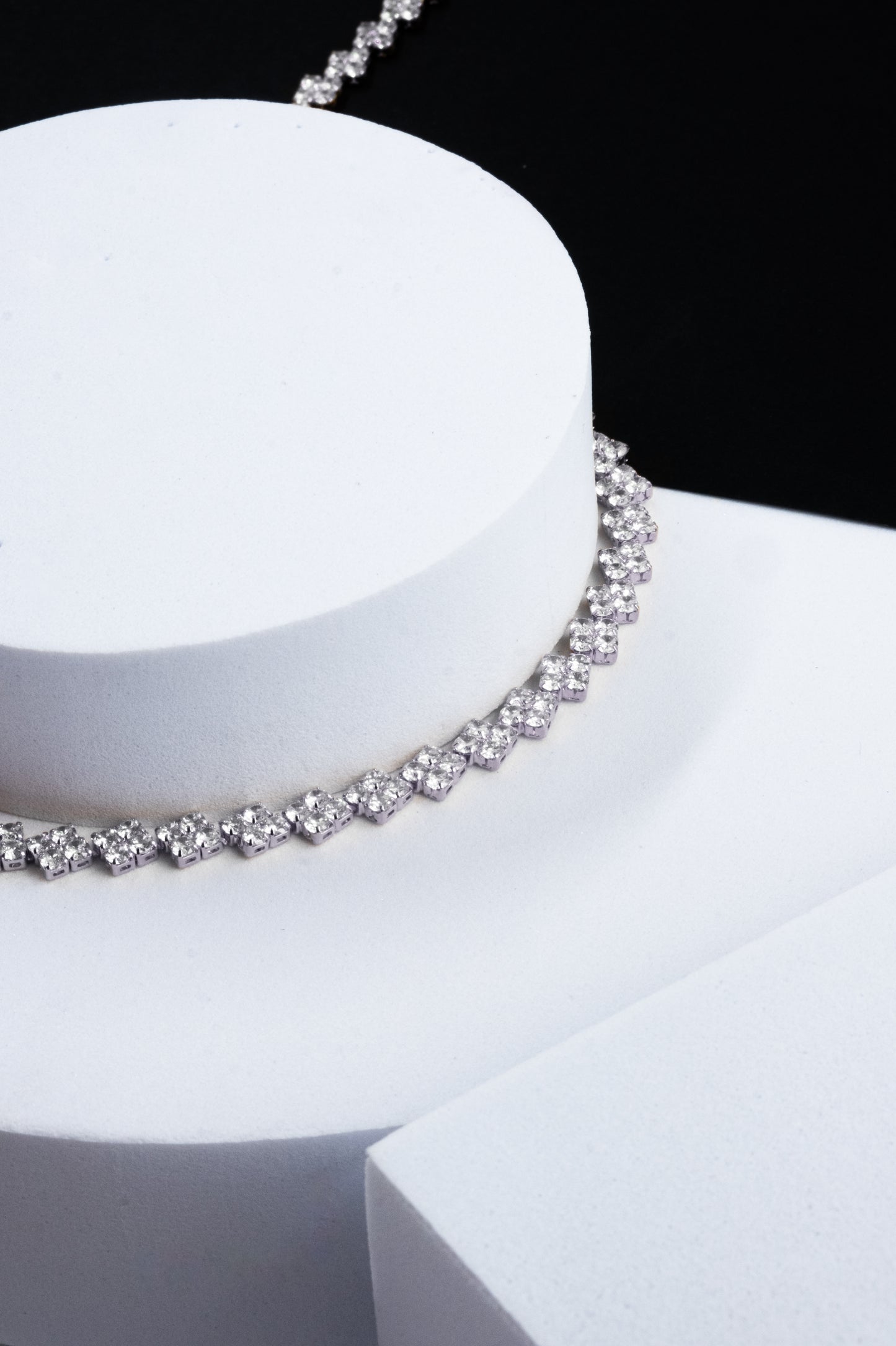 Completo "Jasmine" 3 pezzi colore argento