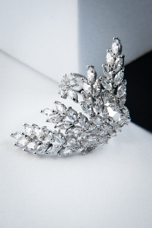 ANELLO PETALI ARGENTO