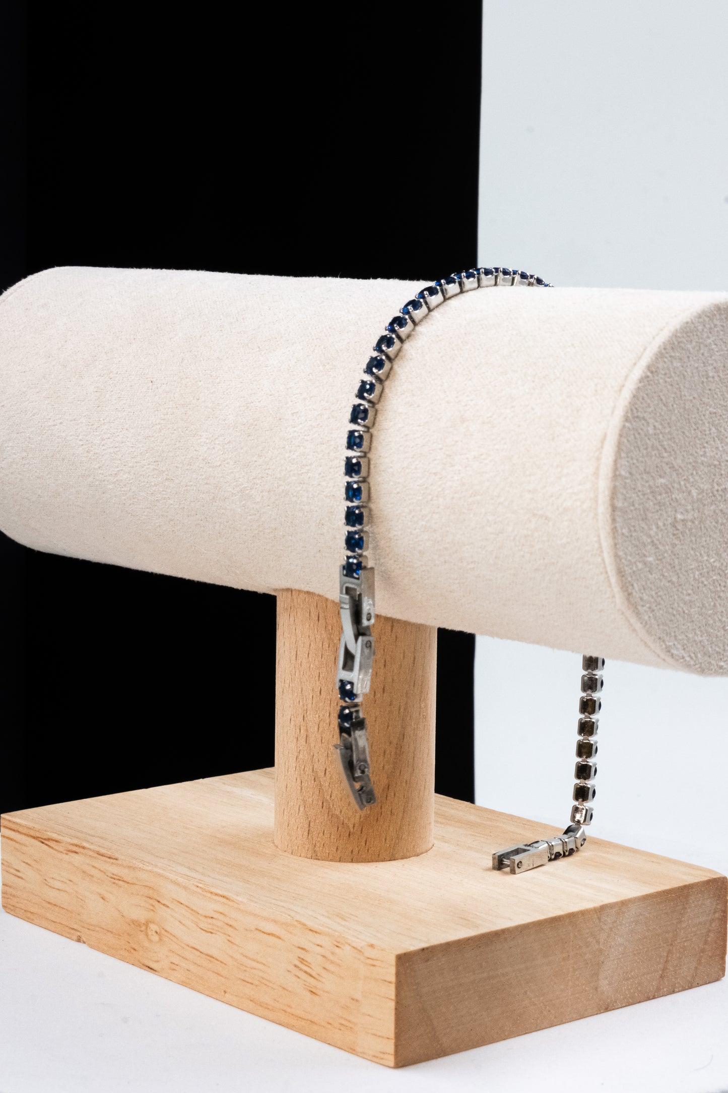 BRACCIALE TENNIS ARGENTO & BLU