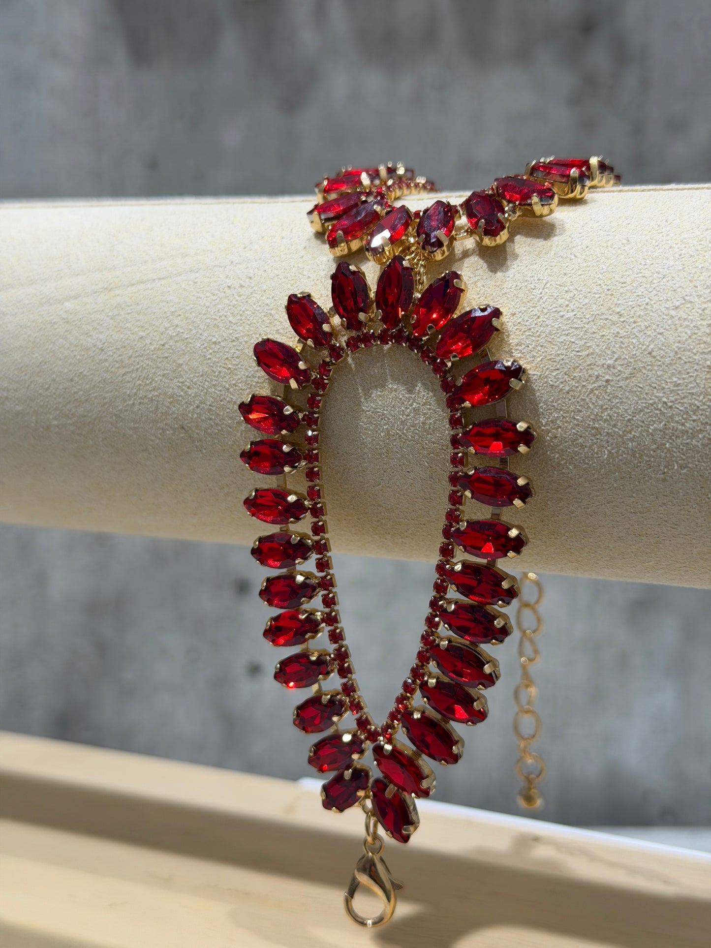 BRACCIALE A FASCIA FASHION ROSSO