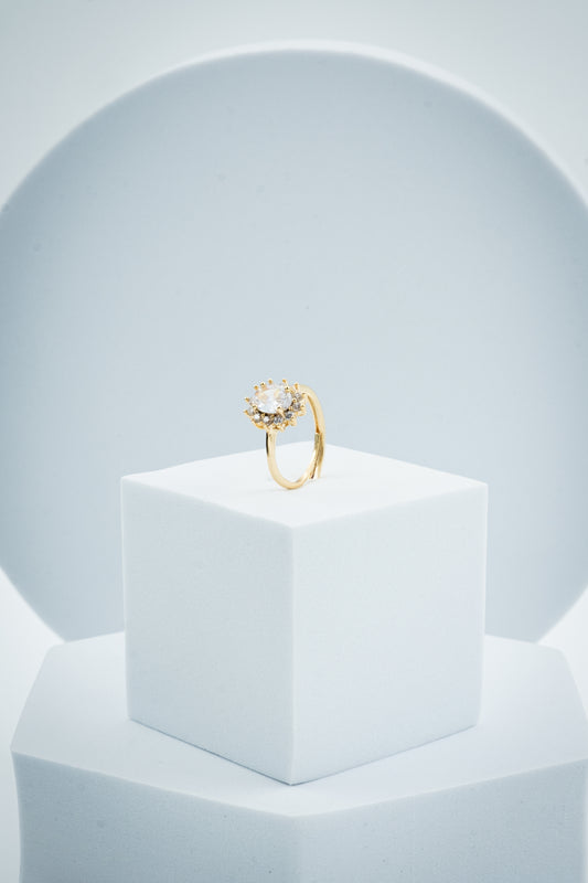 ANELLO KATE ORO & BIANCO