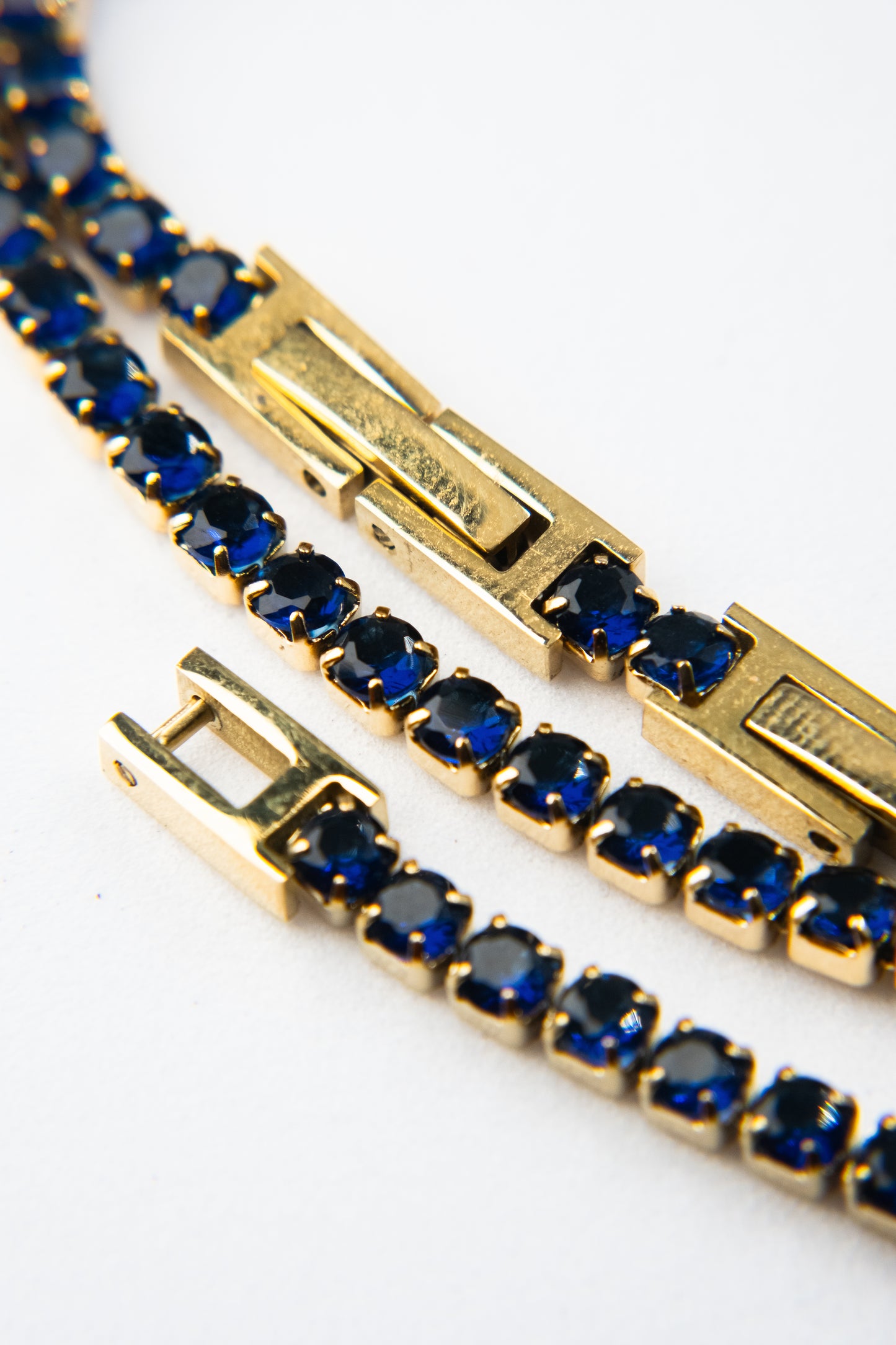 BRACCIALE TENNIS ORO & BLU