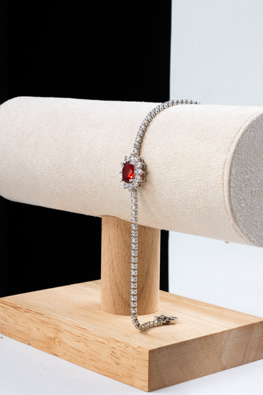 BRACCIALE KATE ARGENTO & ROSSO