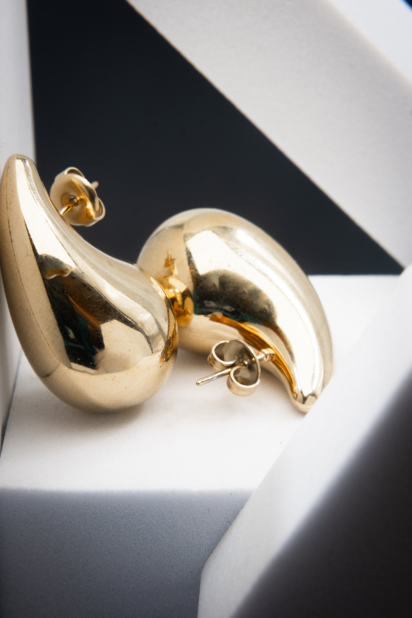 ORECCHINI GOCCIA ORO 3 CM