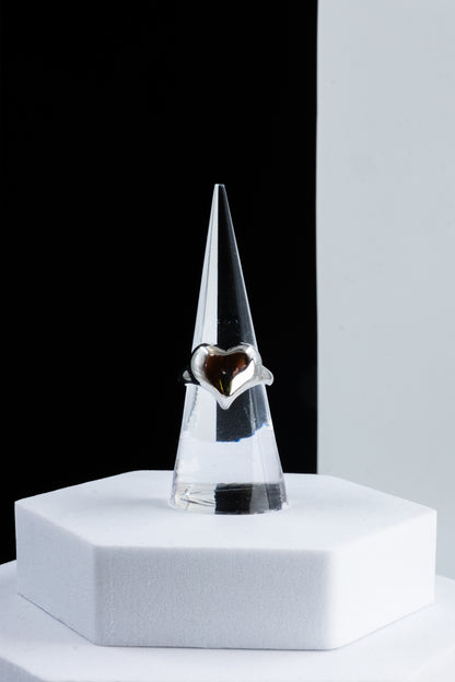 ANELLO CUORE ARGENTO