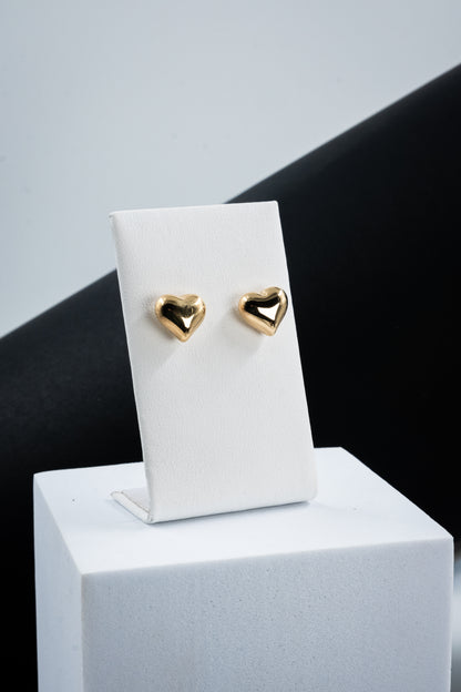 ORECCHINI CUORE ORO 1 CM