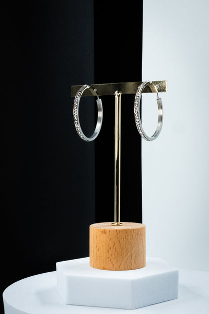 CERCHI DIAMOND ARGENTO 40 mm