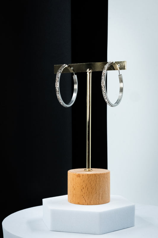 CERCHI DIAMOND ARGENTO 40 mm