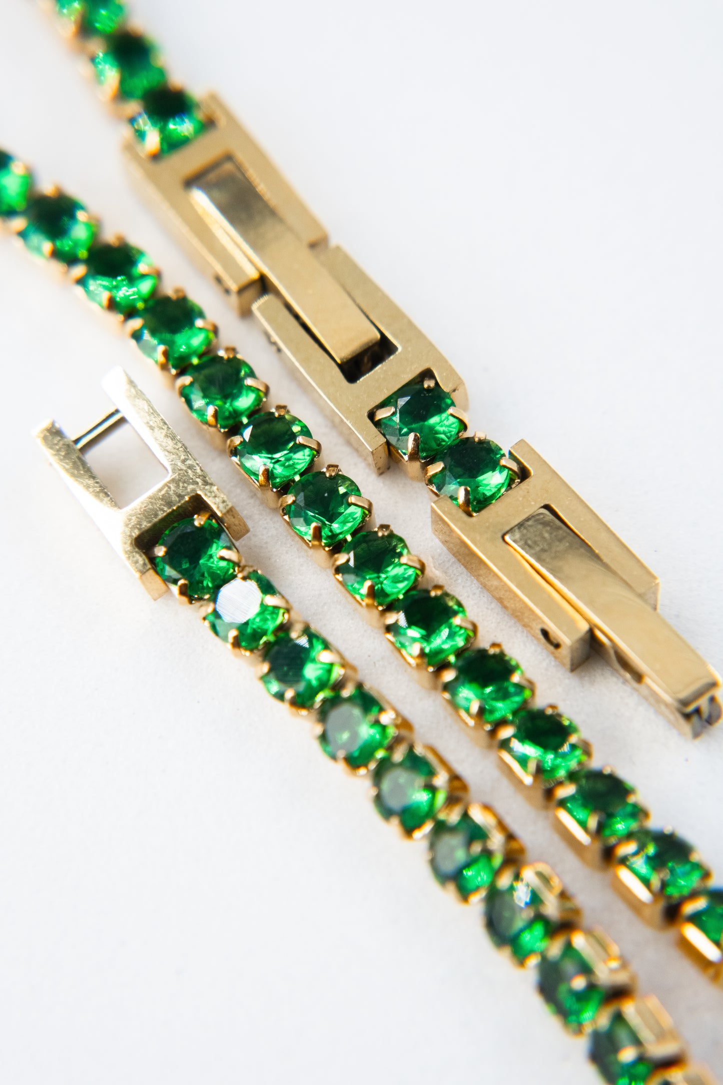 BRACCIALE TENNIS ORO & VERDE