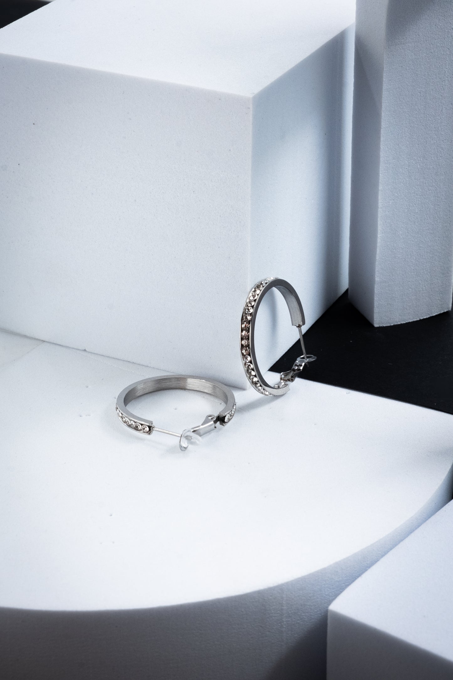 CERCHI DIAMOND ARGENTO 30 mm