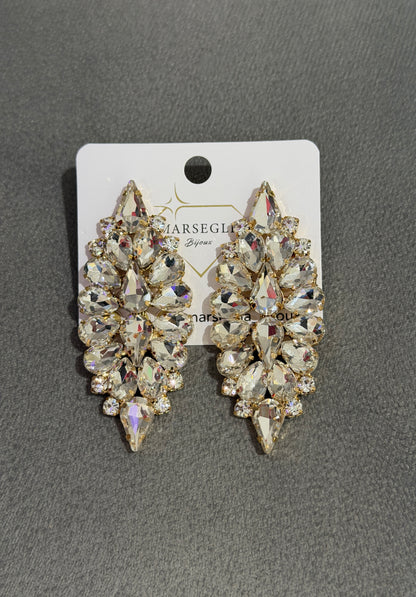 ORECCHINI FASHION BIANCO & ORO