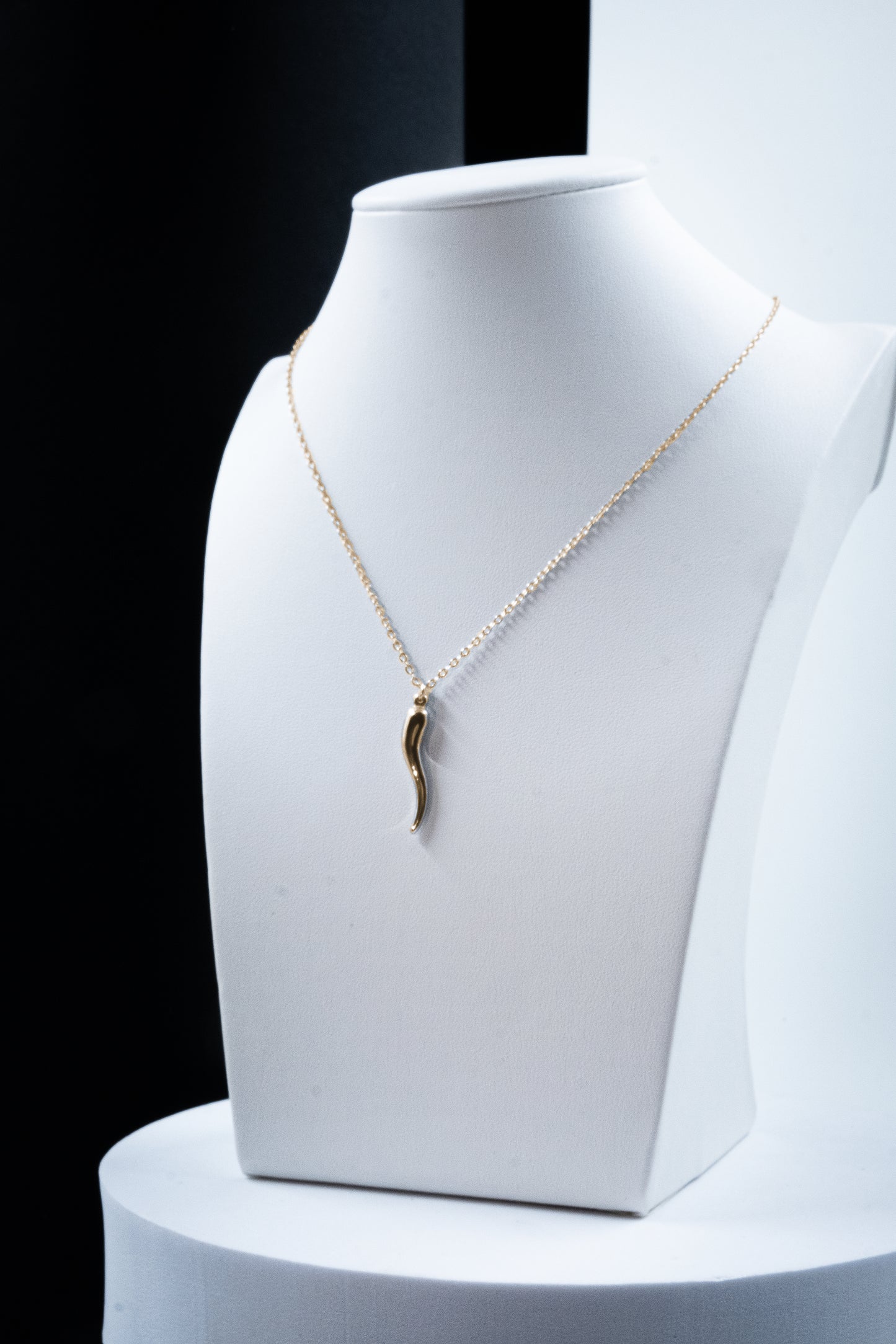 COLLANA CORNETTO GRANDE ORO