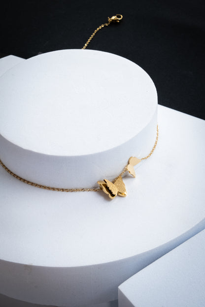 COLLANA FARFALLA 3D ORO