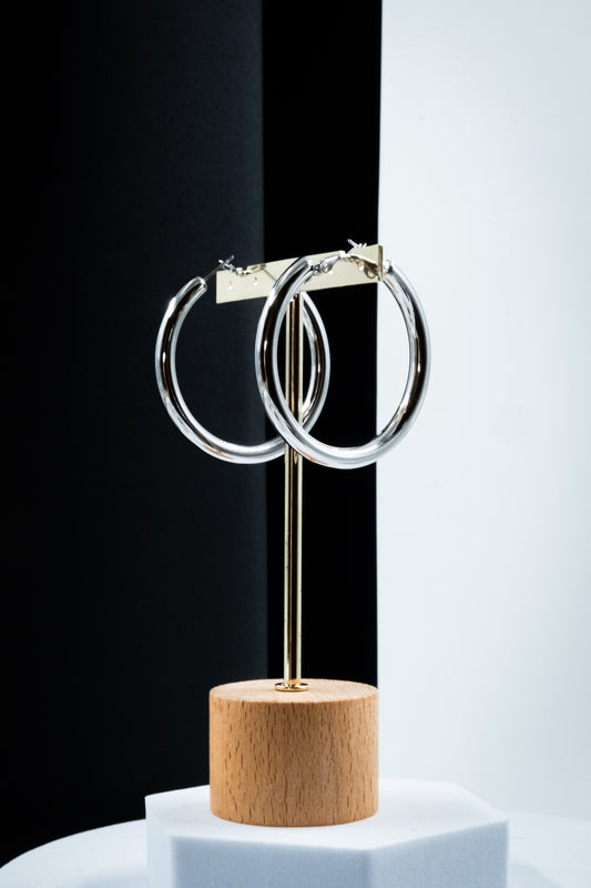 CERCHI A TUBO ARGENTO 50 mm