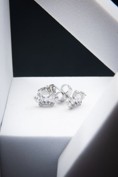 ORECCHINI CORONA ARGENTO