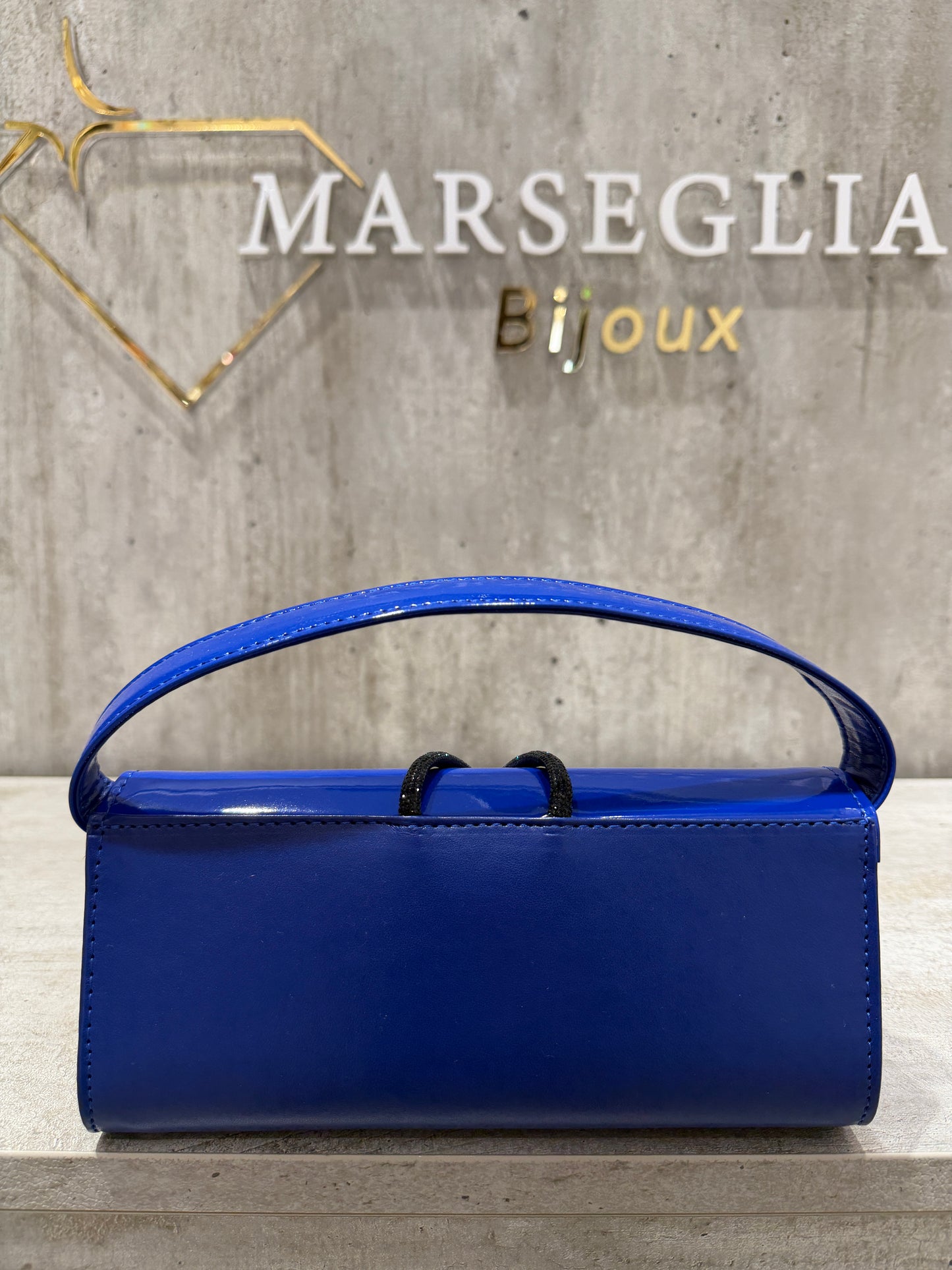 POCHETTE BIMATERIALE BLU ELETTRICO