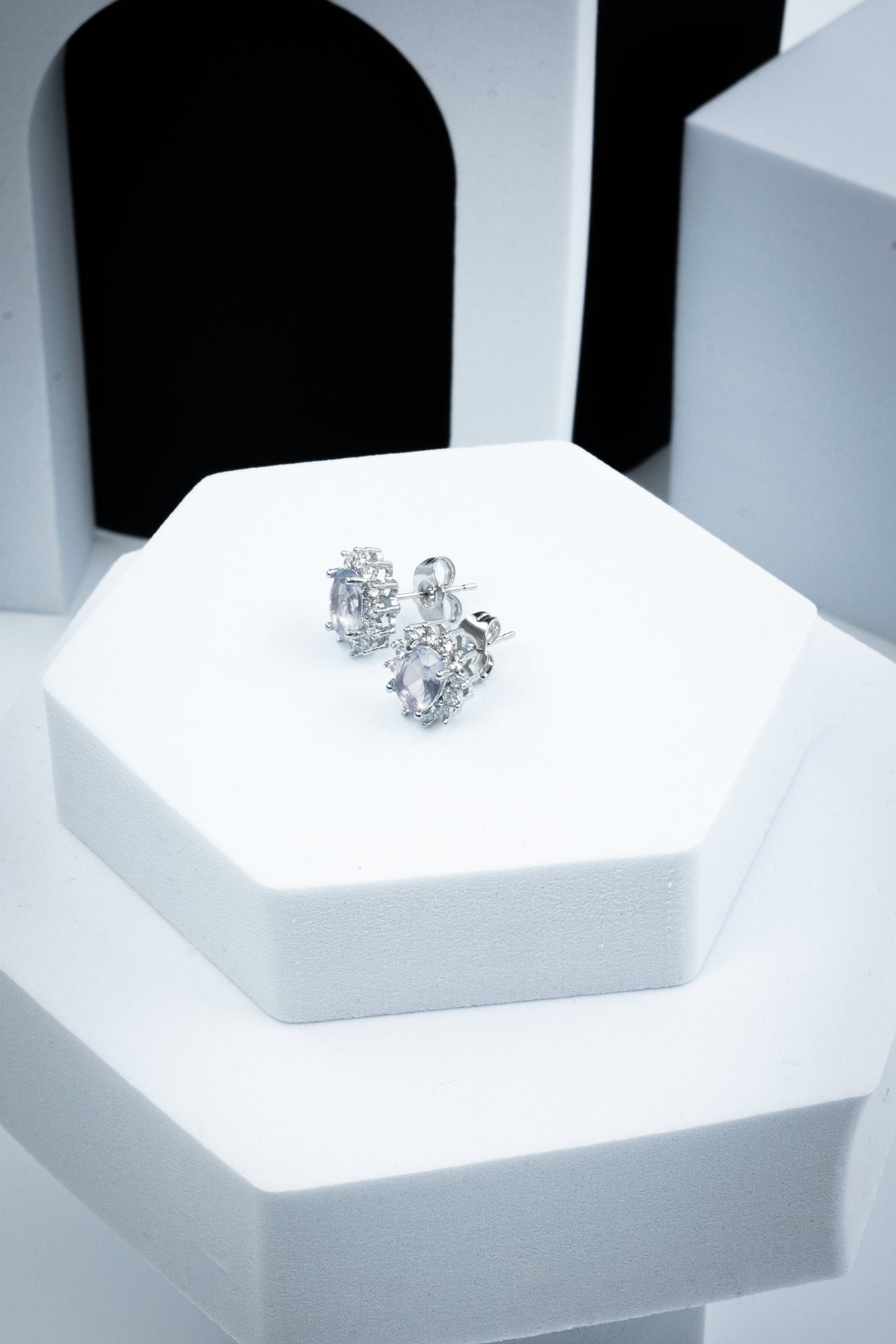 ORECCHINI KATE ARGENTO & BIANCO