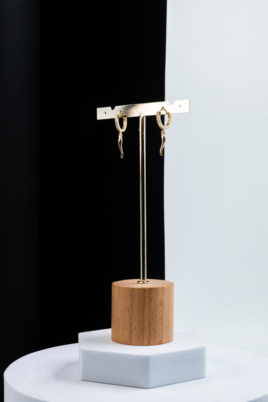 ORECCHINI CORNETTO ORO