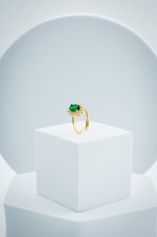 ANELLO KATE ORO & VERDE