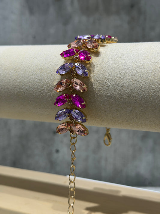 BRACCIALE FASHION ROSA ANTICO,GLICINE & FUCSIA