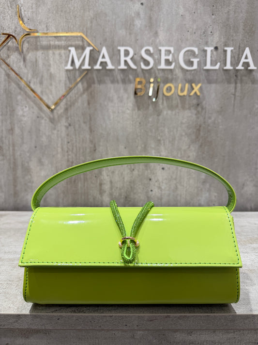 POCHETTE BIMATERIALE VERDE LIME