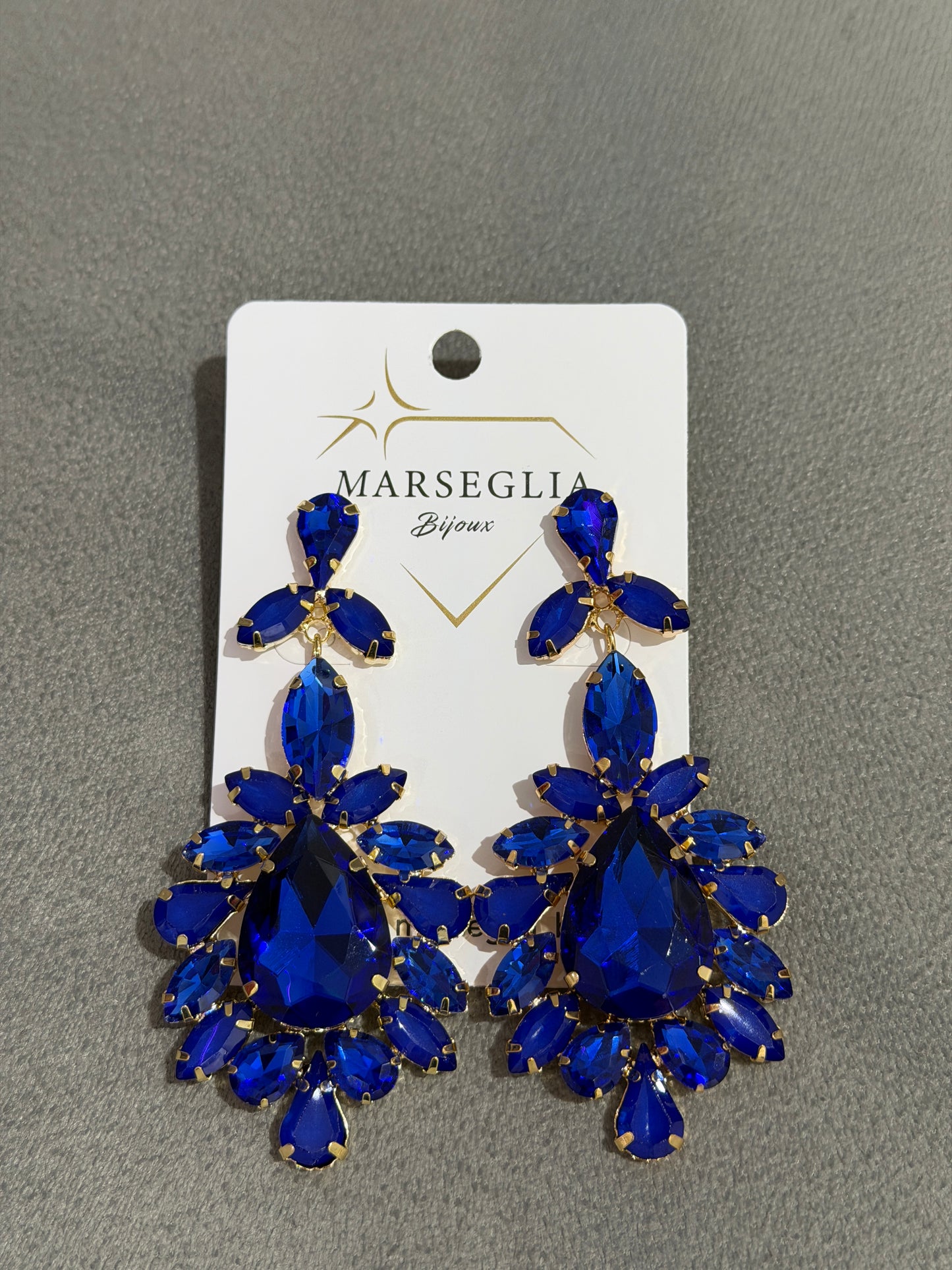 ORECCHINI FASHION BLU ELETTRICO