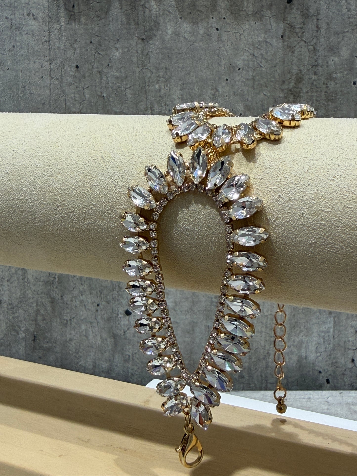 BRACCIALE A FASCIA FASHION BIANCO & ORO