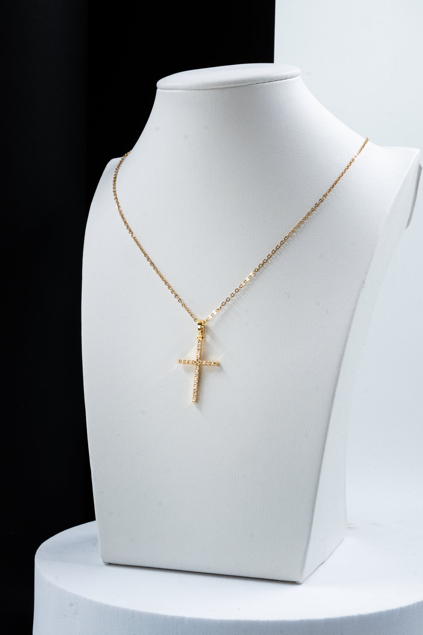 COLLANA CROCE ORO 2,5 CM