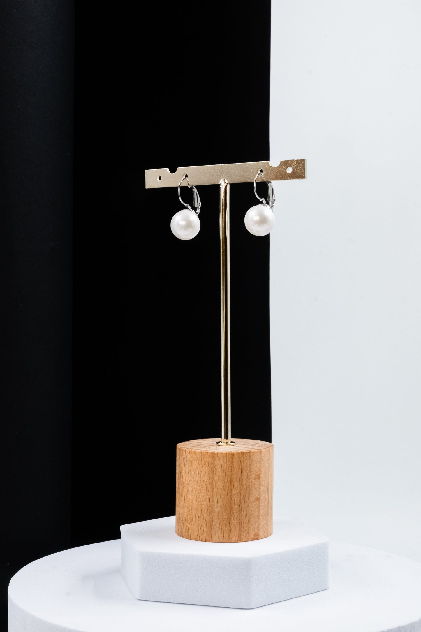 ORECCHINI PERLA PENDENTE ARGENTO 12 MM