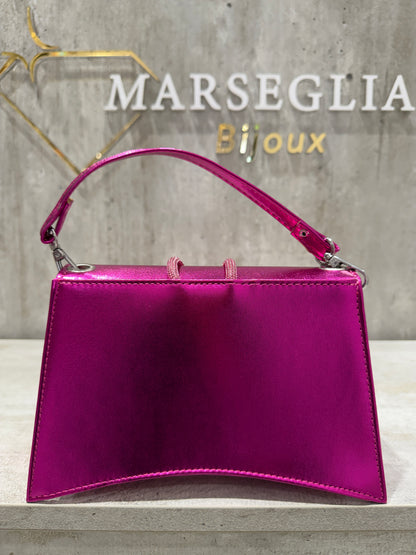 POCHETTE METAL FUCSIA