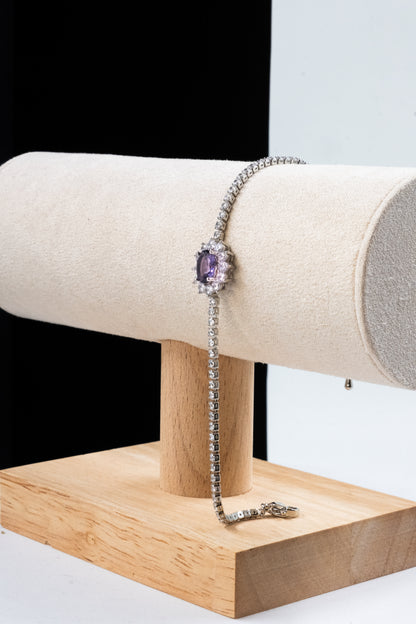 BRACCIALE KATE ARGENTO & VIOLA