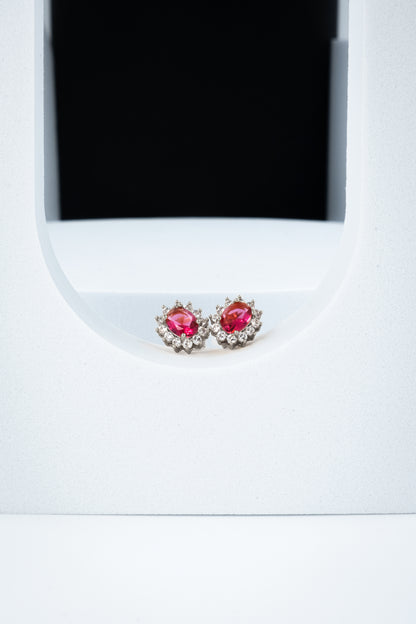 ORECCHINI KATE ARGENTO & ROSSO