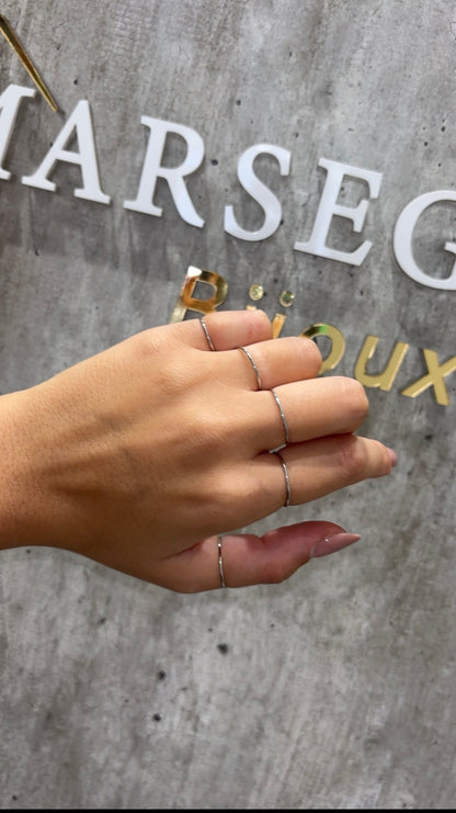 SET ANELLI 5 DITA ACCIAIO