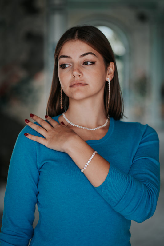 Completo "Jasmine" 3 pezzi colore oro rosa