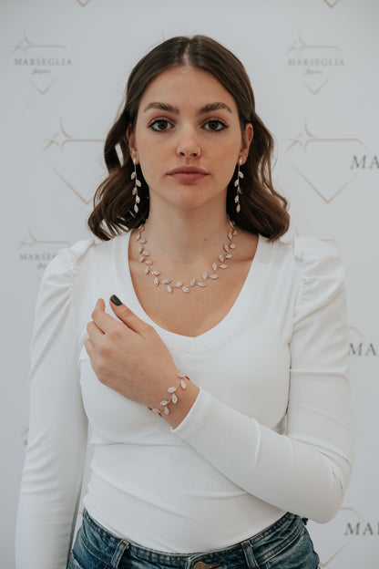 Completo "Tiffany" 3 pezzi colore oro rosa