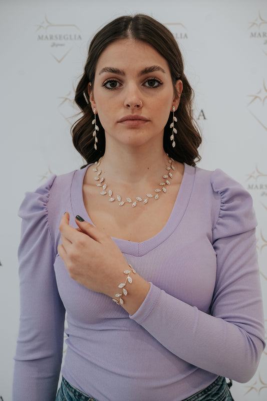 Completo "Tiffany" 3 pezzi colore oro