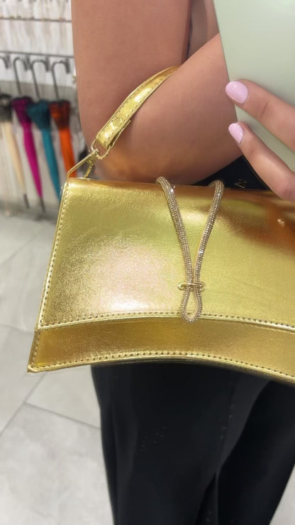 POCHETTE METAL ORO