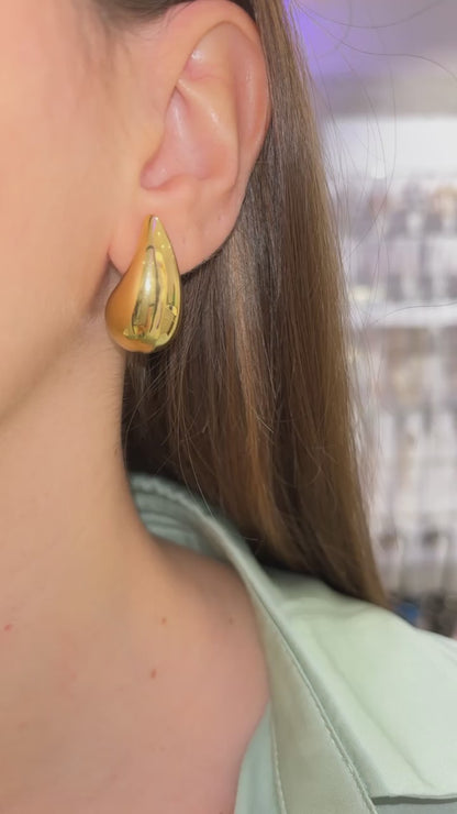 ORECCHINI GOCCIA ORO 2,5 CM