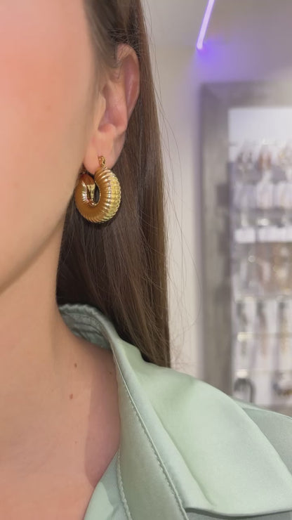 CERCHI RIGATI ORO 2 CM