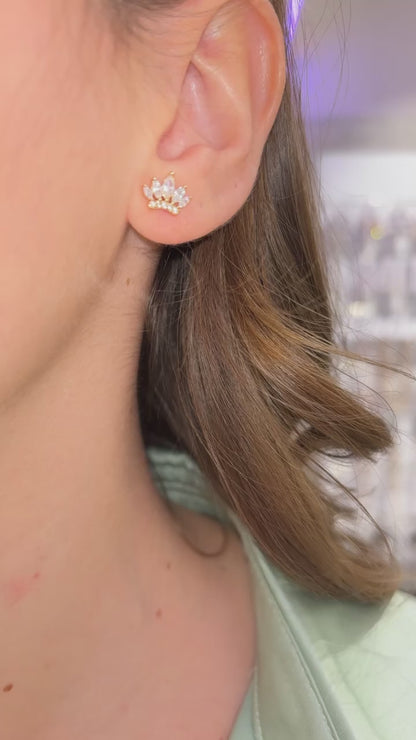 ORECCHINI CORONA ORO