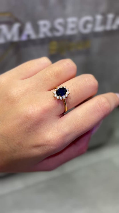 Completo "Kate" 4 pezzi: Oro e Blu