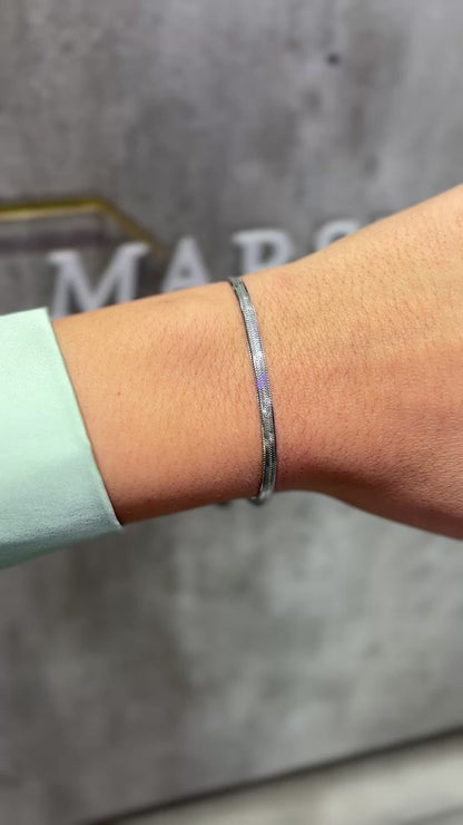 BRACCIALE SNAKE ARGENTO 3 MM