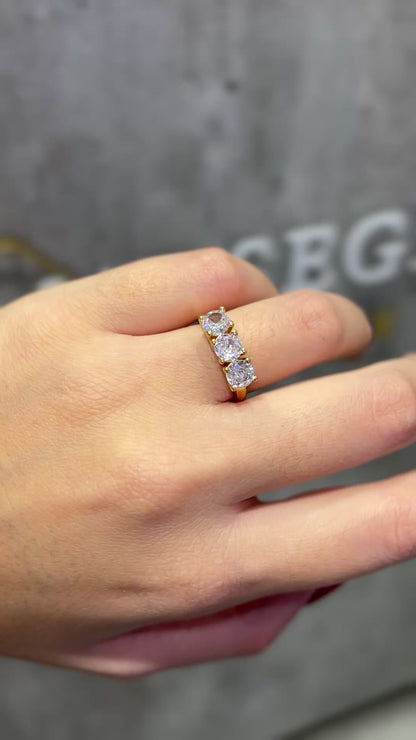ANELLO TRILOGI ORO 5 MM